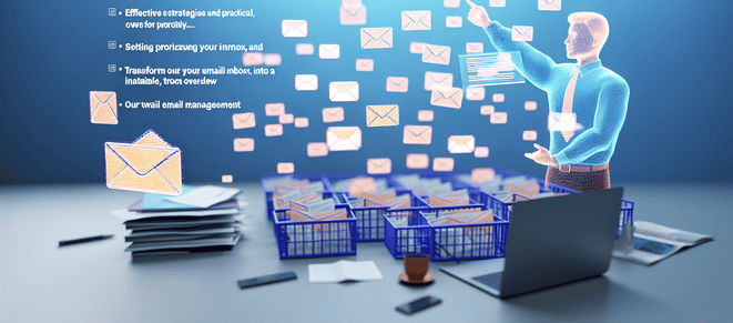 An image illustrating E-Mail-Flut bewältigen